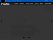 Tablet Screenshot of ingeotest.com